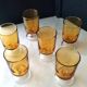 6 Luminarc wine glasses Amber colour