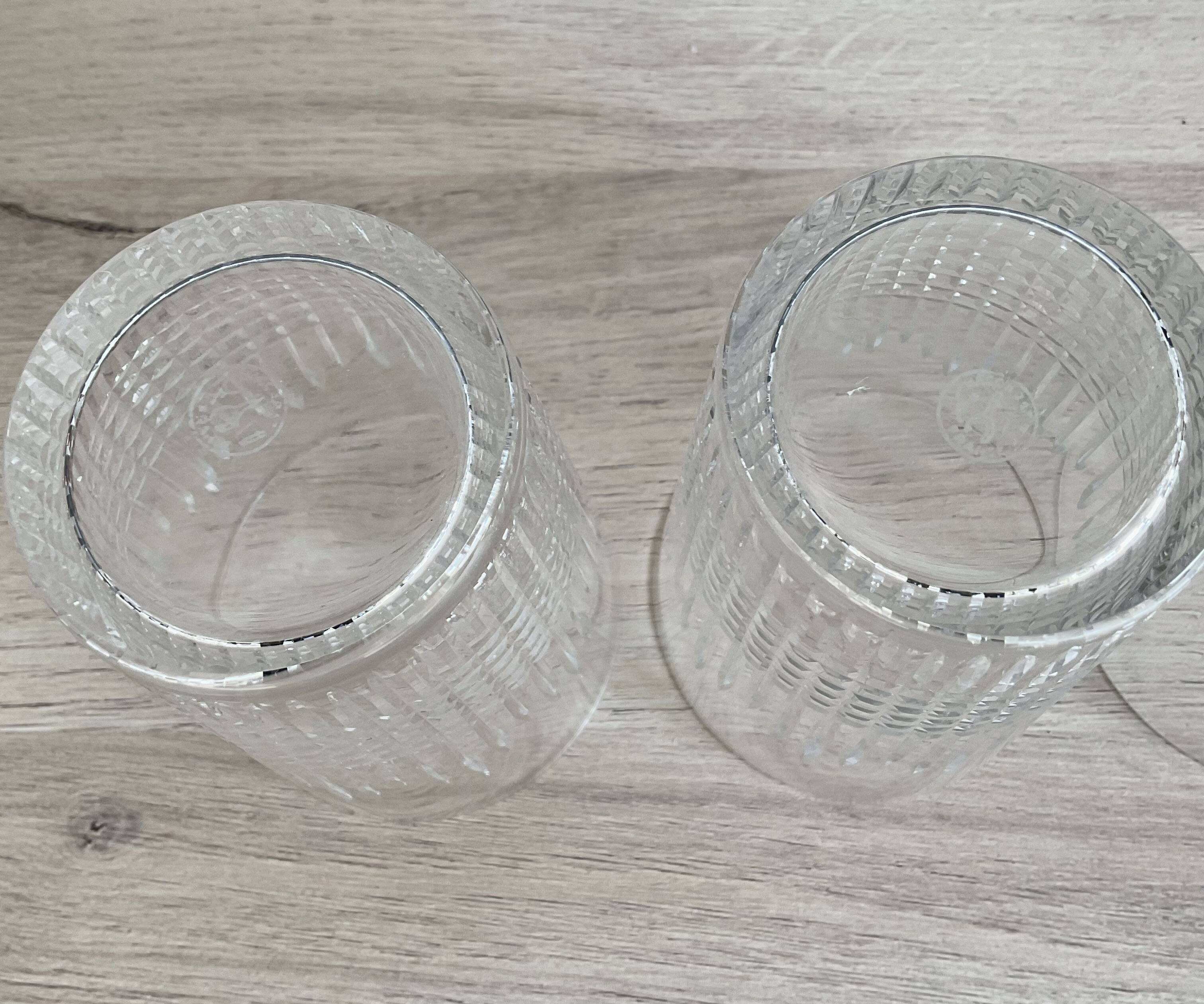 Trio of baccarat tumbler glasses Nancy model