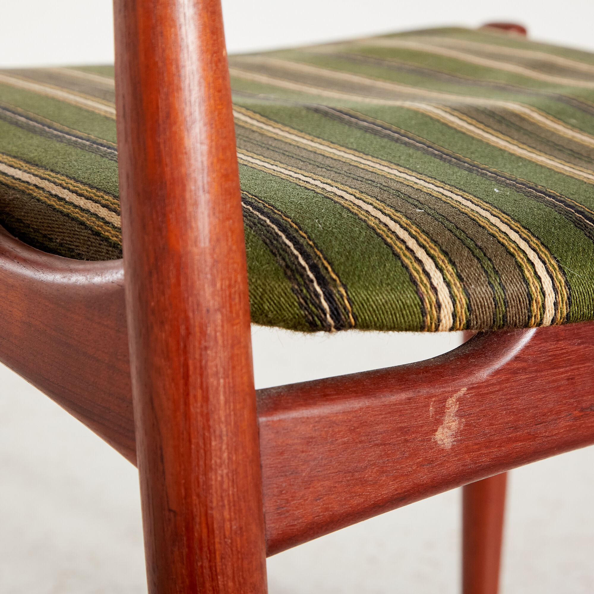 Model 16 teak dining chairs by Johannes Andersen for Uldum, set of 4