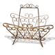 Porte revue papillon  métal doré vintage