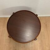 Danish beech side table, 1980