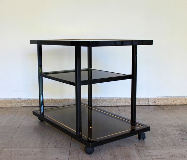 Chariot de bar Belgo Chrom par Roger Vanhevel, 70's.