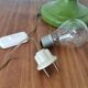 Mid-century italian yellow & green wood and glass table lamp