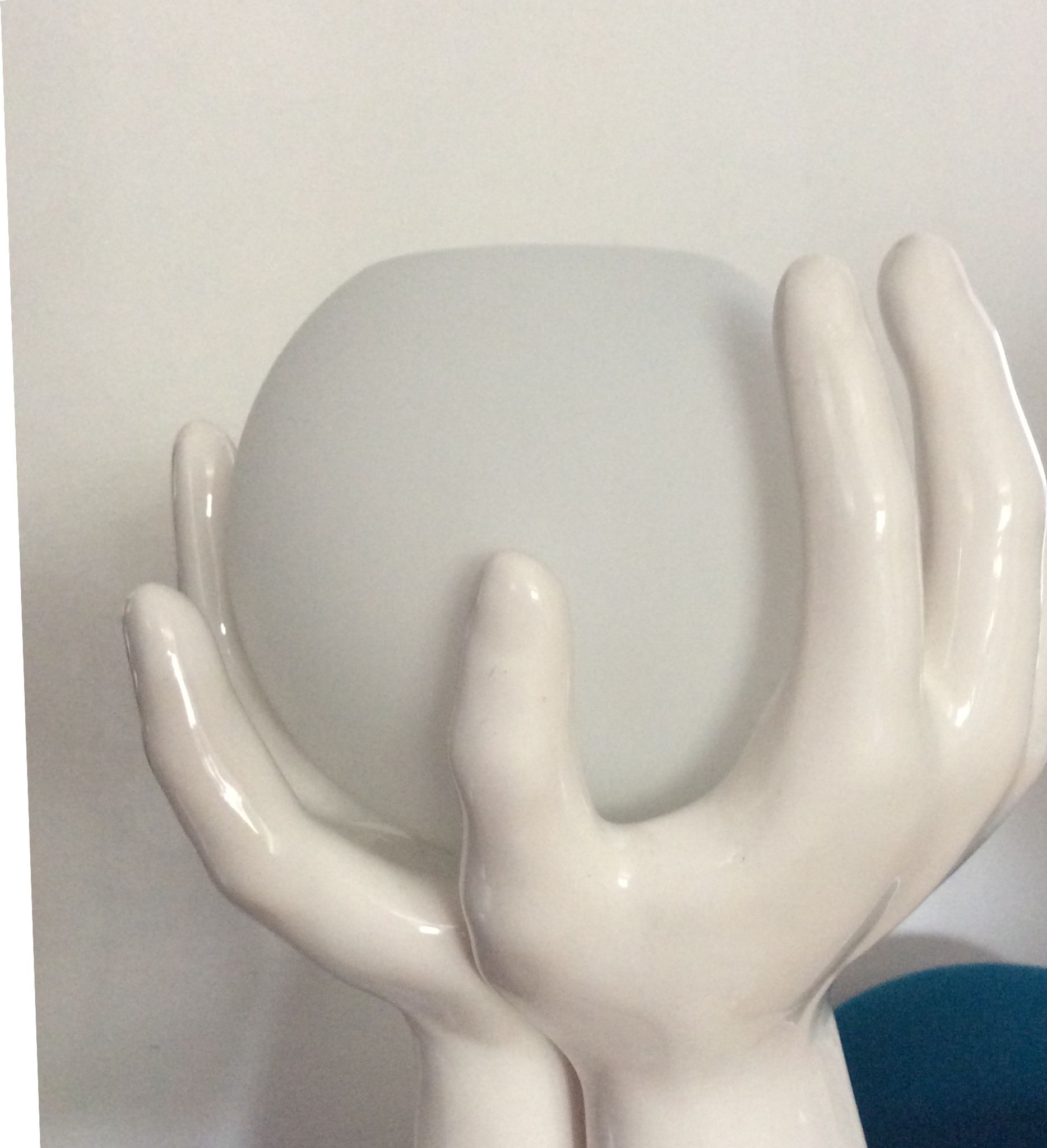 40cm ceramic hands lamp