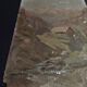 Painting oil on panel landscape mountains early twentieth