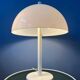 White Mid-Century Dijkstra mushroom table lamp