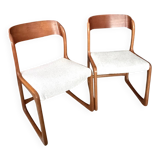 Vintage Baumann sled chairs.