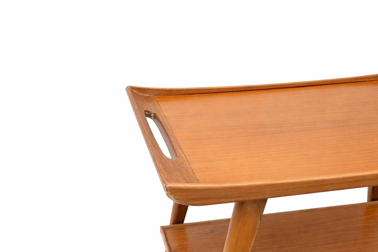 Mid-century German teak bar cart  Manufactured by Opal Furniture, 1960s