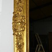 Important Gilded Mirror, Louis XIV style – Mid 19th century