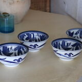 4 vintage asian bowls