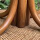 Vintage 1970s rattan parrot coat rack
