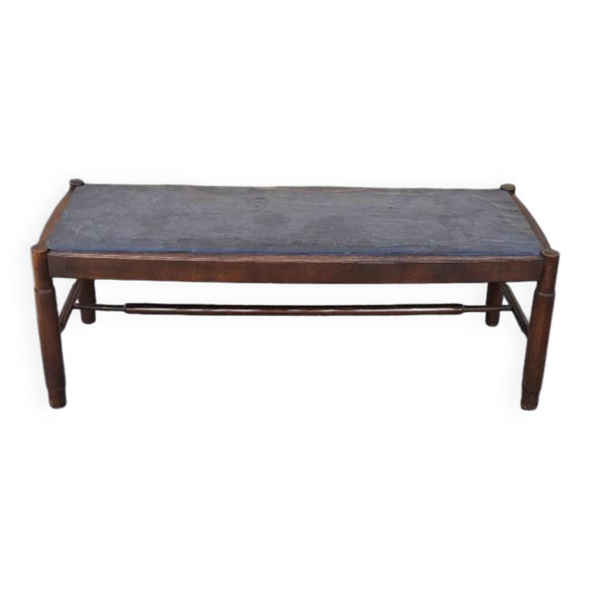 1960 coffee table with a slate top