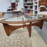 Oval coffee table by G-Plan in solid teak