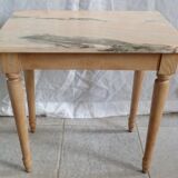 Pink marble table
