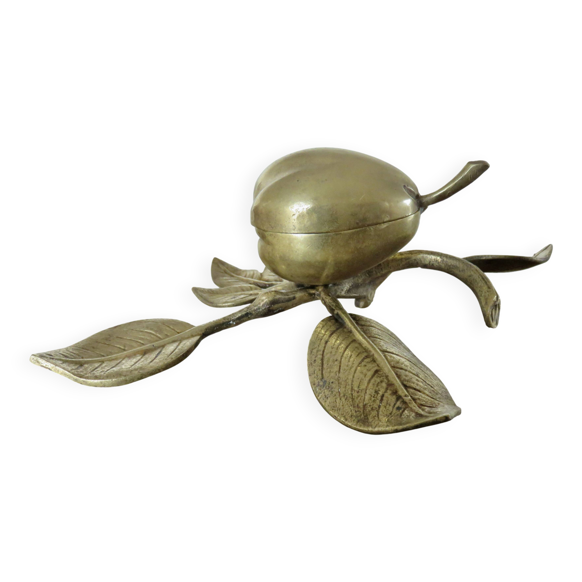 Antique bronze jewellery box, small catchall, Art Nouveau, 1920s