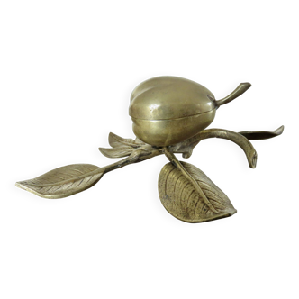 Antique bronze jewellery box, small catchall, Art Nouveau, 1920s