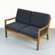Vintage Two-Seater Senator Sofa in Teak by Ole Wanscher