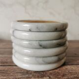 Ashtray and marble under glass