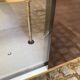 Mid-Century Modern bar cabinet 1960s with compass legs & brass