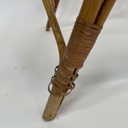 Vintage rattan table side table bamboo rattan 60's