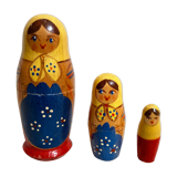 3 Russian matryoshka dolls