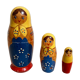 3 Russian matryoshka dolls
