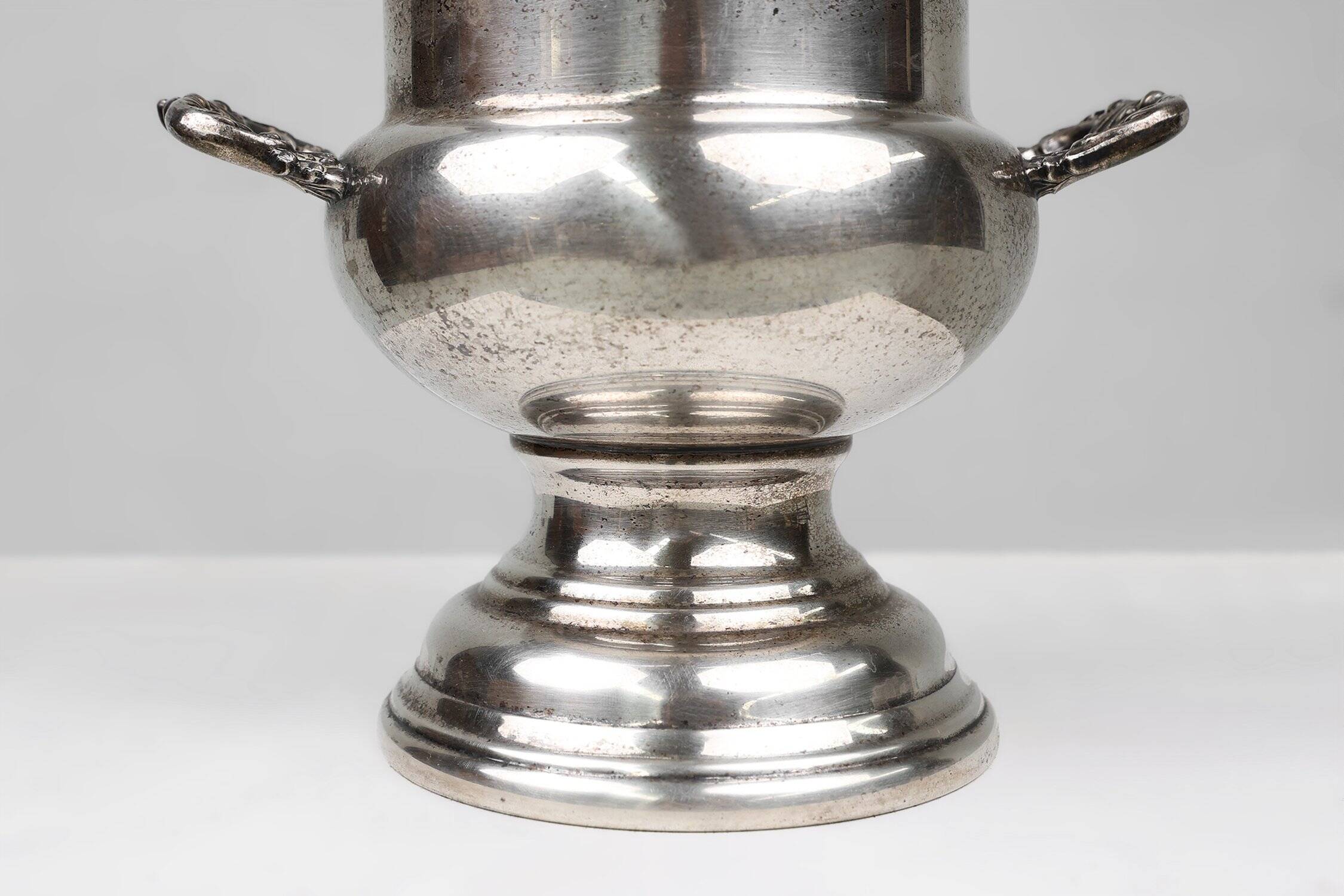 Mid-Century French Silver plated copper Champagne Bucket, 1890s