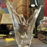 Vase en verre blanc