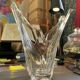 White glass vase