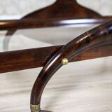 Vintage Side Table in Dark Brown Beech, 1950s