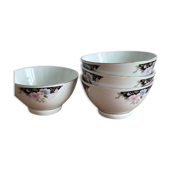 4 bols porcelaine de Chine