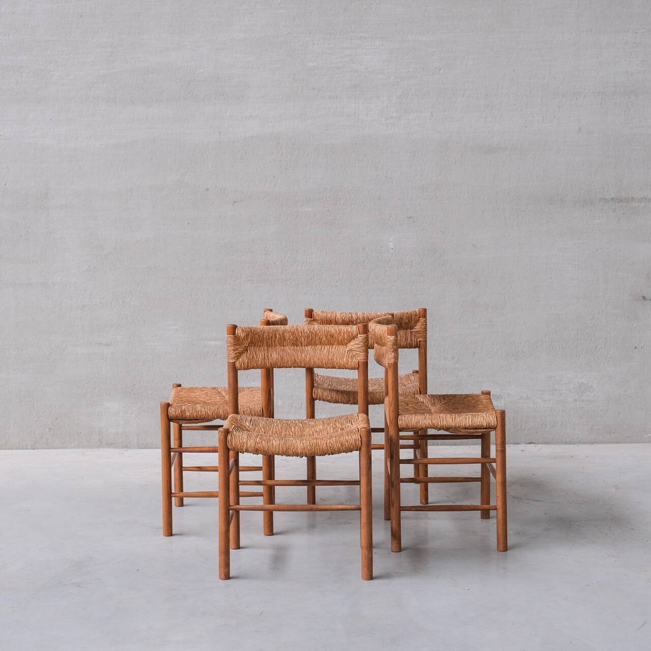 'Dordogne' Mid-Century Rush Dining Chairs