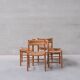 'Dordogne' Mid-Century Rush Dining Chairs