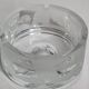 Thick frosted glass ashtray and pocket tray, 1980s savannah design, 13 cm.