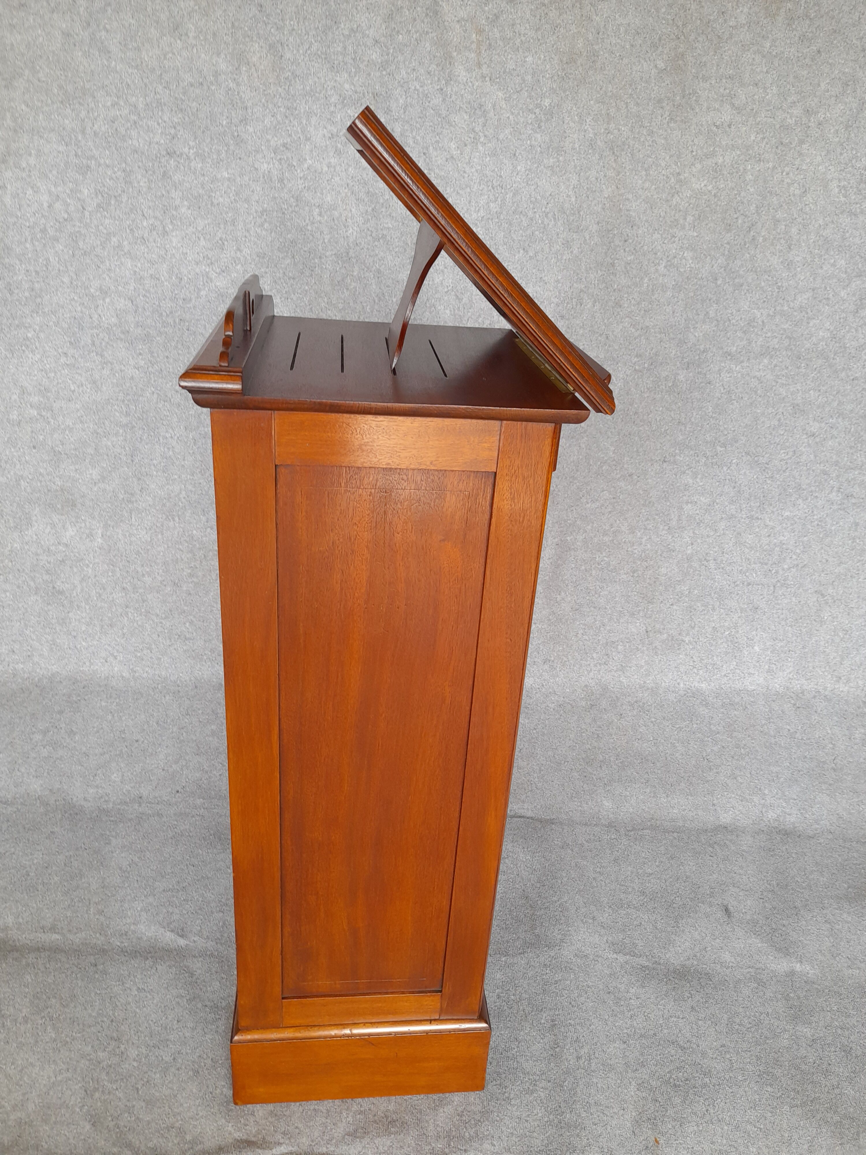 Filing cabinet with curtain and art nouveau desk