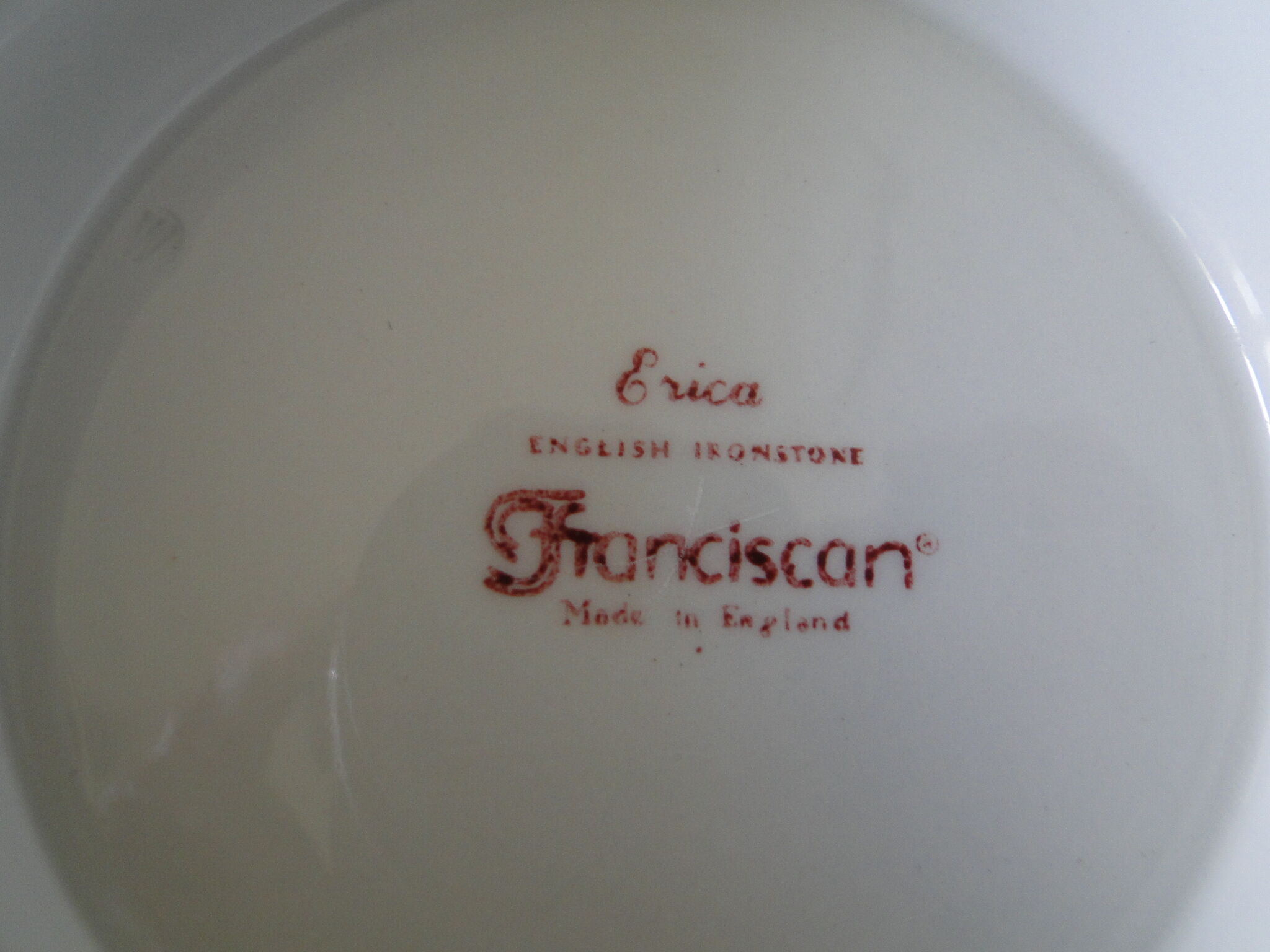 Shower foot cup in English earthenware