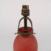 Vintage 1970s Art De France Pate-De-Verre Glass Table Lamp