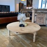 Table basse bois massif brut