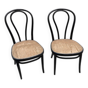 Paire chaises bistrot - thonet bois