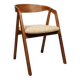 Oak wood Dining Chairs Yellow Vintage Upholstery, personalize option, HoReCa spaces