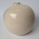 Cracked ceramic ball vase