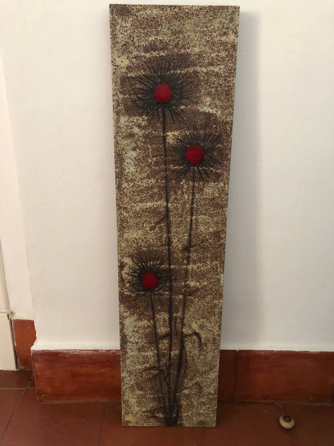 Large Ceramic Wall Plaque on Lava Picard Vallauris