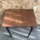 Old desk single desk child metal box + vintage wood tray #6