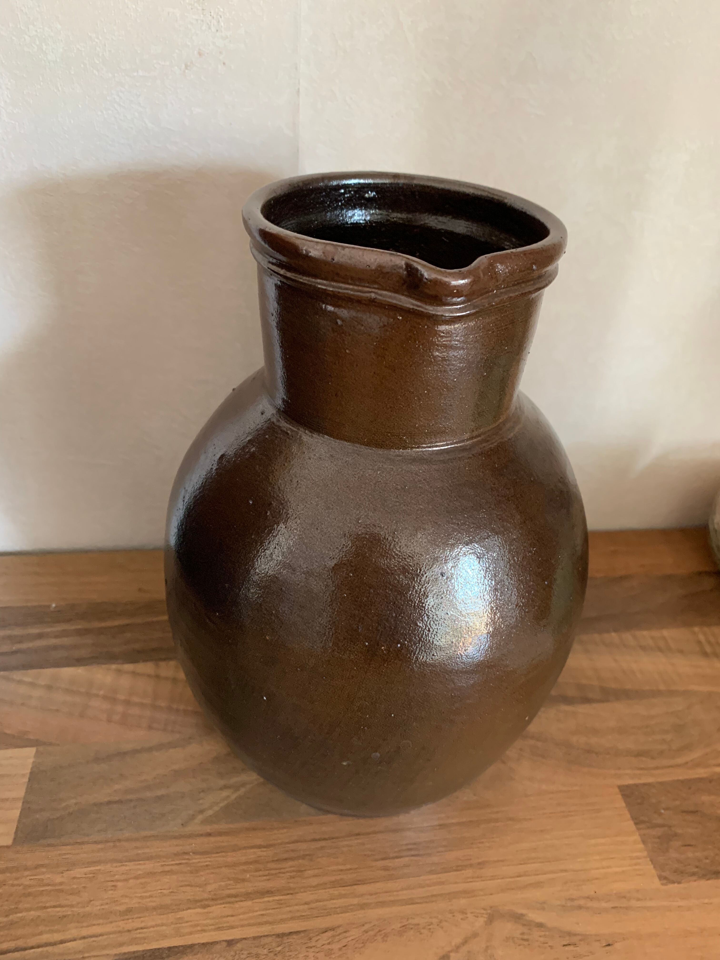 Pitcher stoneware vase Jean Dubost