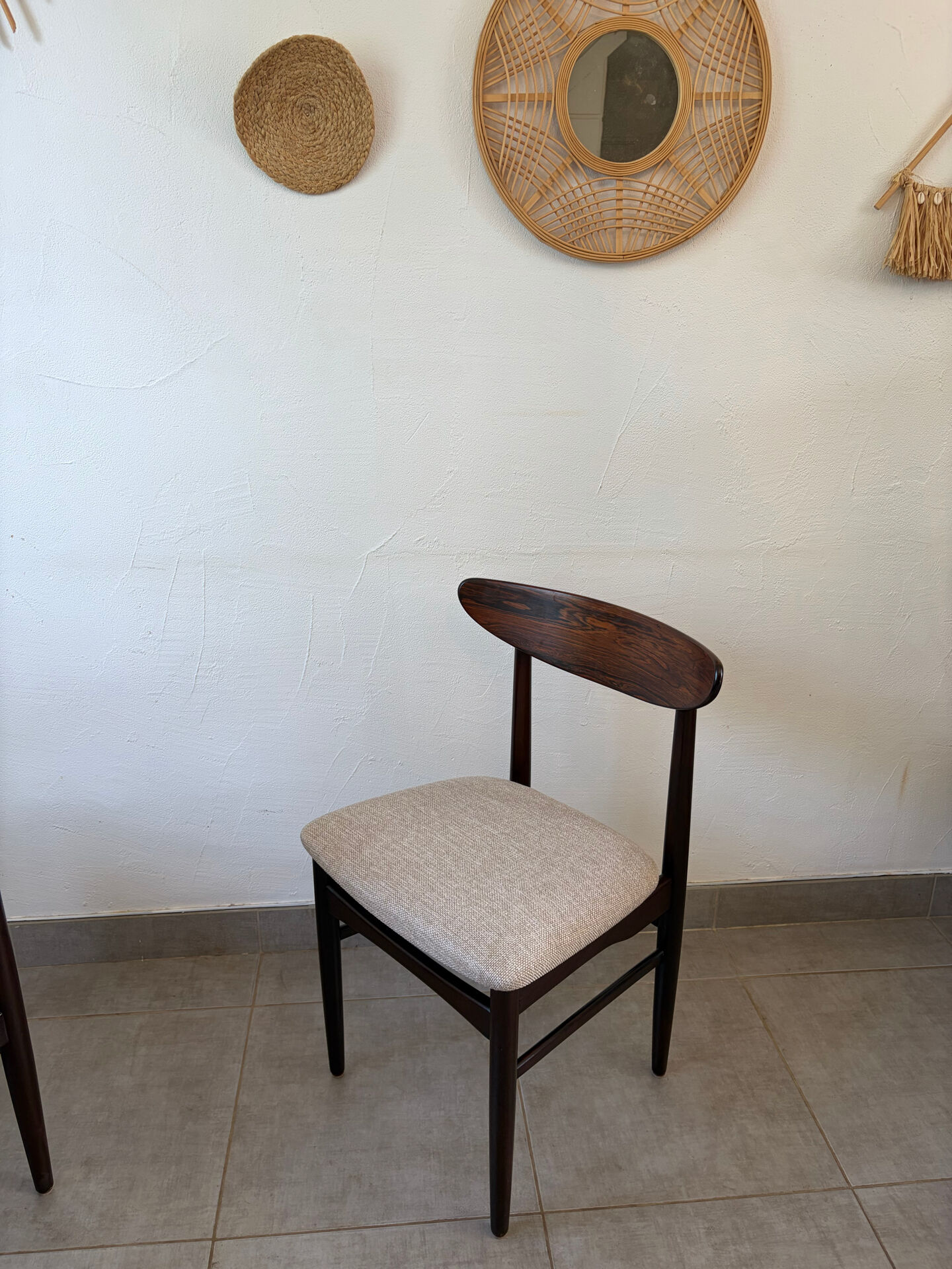 6 vintage Scandinavian teak chairs by Dyrlund