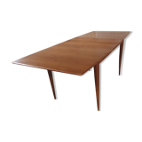 Scandinavian teak table with built-in extension