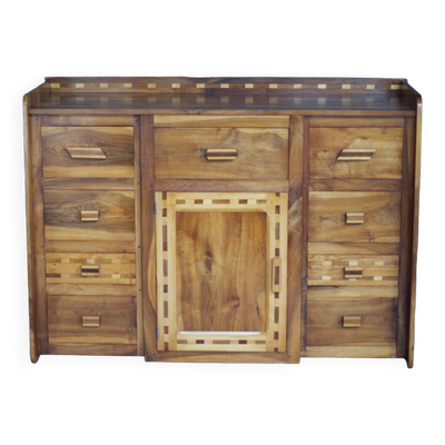 Buffet/ commode bois massif arts & crafts - France 1950