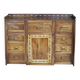 Buffet/ commode bois massif arts & crafts - France 1950
