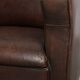 Sturdy set of vintage sheepskin armchairs with a nice English design