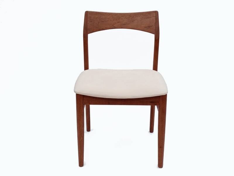 6 chaises danoises par Henning Kjaernulf en teck vintage scandinave 1960